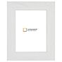 Moderne Witte Fotolijst met Houtnerf - Strak Design (4 cm breed)